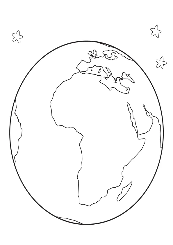 Colorear la tierra | Dibujos para colorear