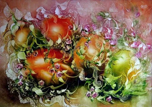 Laminas de flores al oleo - Imagui