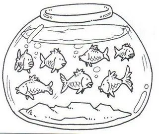 LAMINAS CON PECERAS PARA PINTAR