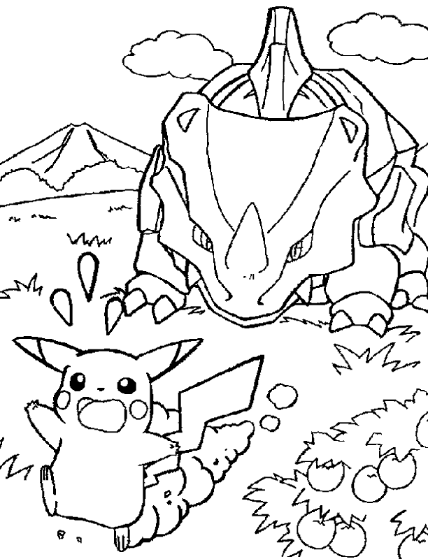láminas Pokemon para colorear 4 para niños