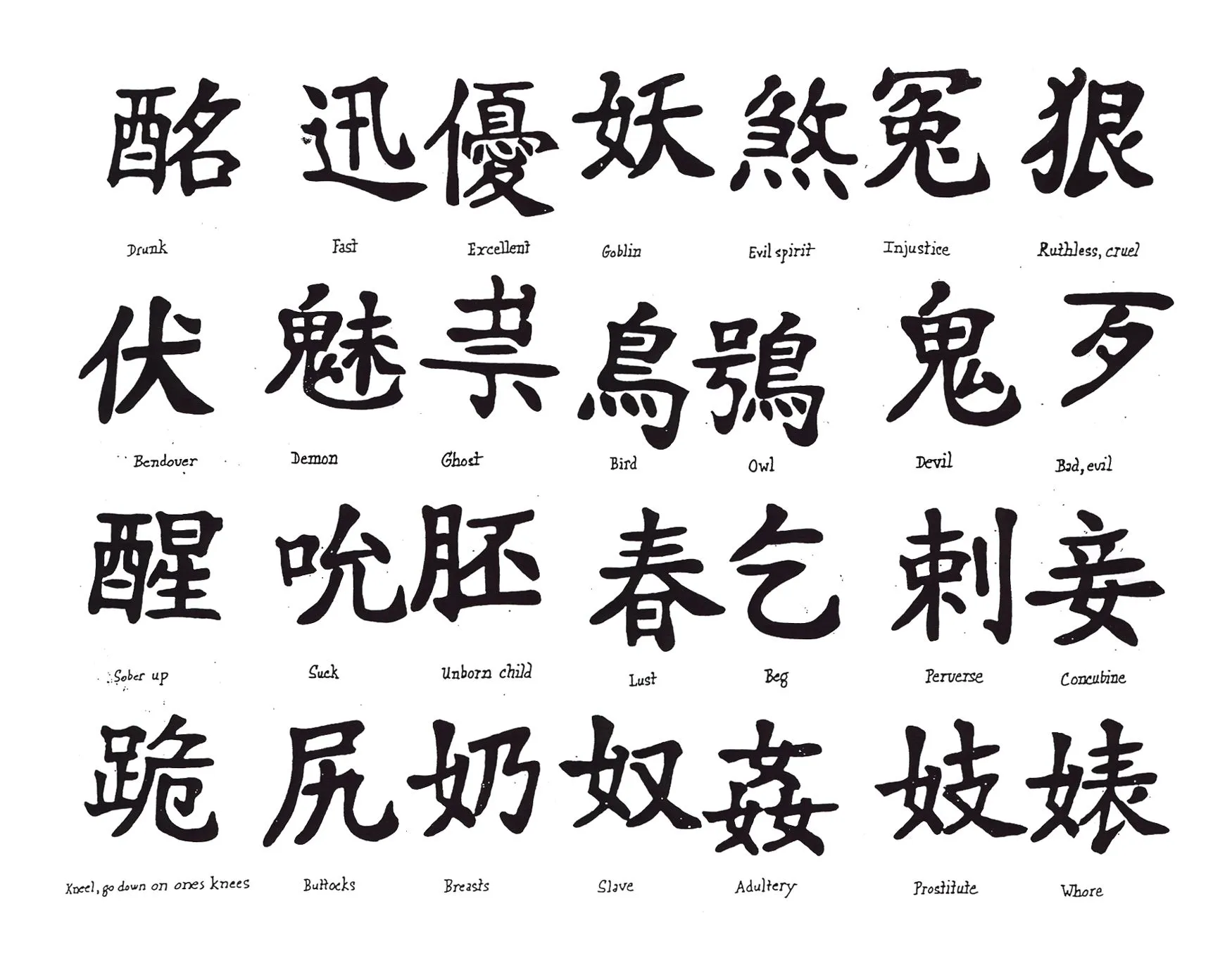 LAMINAS TATTOO´S “KANJI” | supernadie