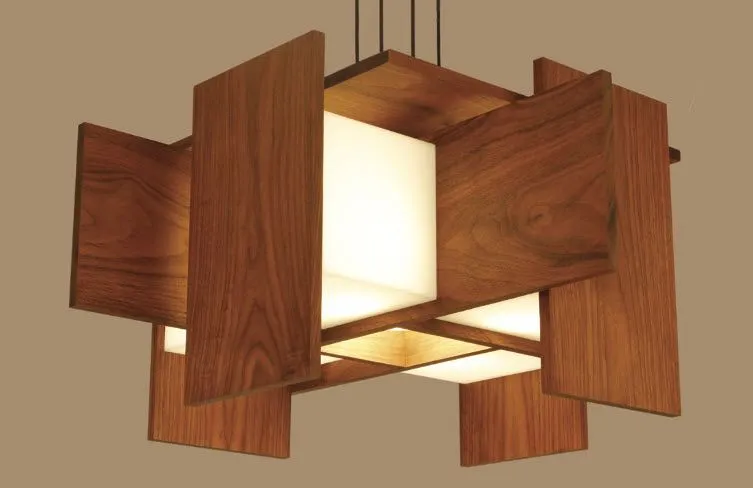 Lámpara suspendida / moderna / de interior / de madera - MUTO - Cerno Lámpara suspendida / moderna / de interior / de madera - MUTO - Cerno