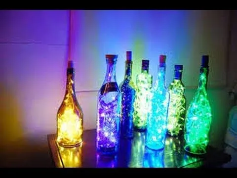 LAMPARAS CON BOTELLAS DE VIDRIO RECICLADO FACIL - YouTube LAMPARAS CON BOTELLAS DE VIDRIO RECICLADO FACIL - YouTube