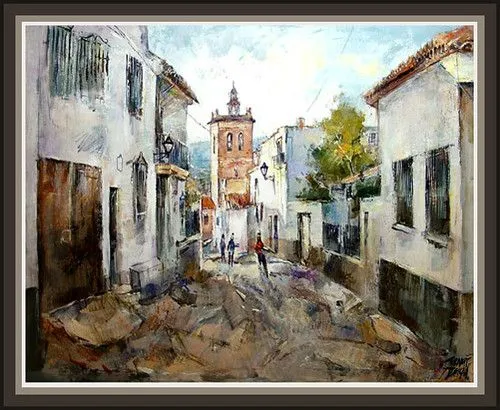 LANTEIRA-GRANADA-CALLES DE PUEBLOS DE ANDALUCIA-PINTURAS-ERNEST ...