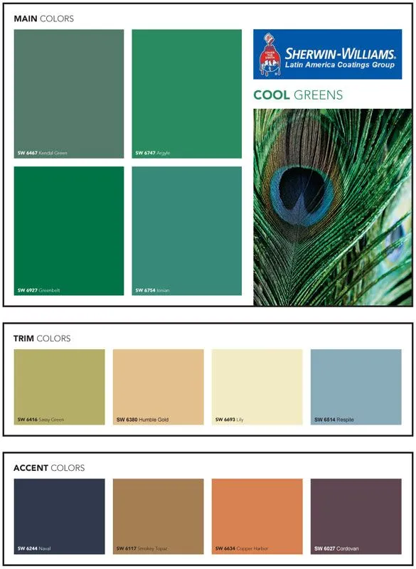 Lanzamiento nueva paleta de Verdes de Sherwin Williams | Arquimaster