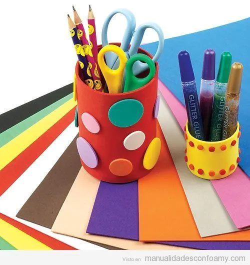 lapicero-bote-lapices-forrado-foamy-goma-eva-manualidades-niños ... lapicero-bote-lapices-forrado-foamy-goma-eva-manualidades-niños ...