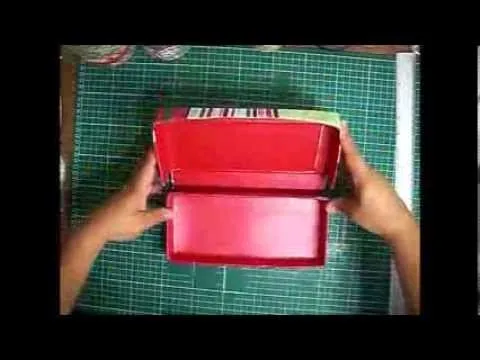 Como hacer un lapicero o estuche de cartón - YouTube Como hacer un lapicero o estuche de cartón - YouTube