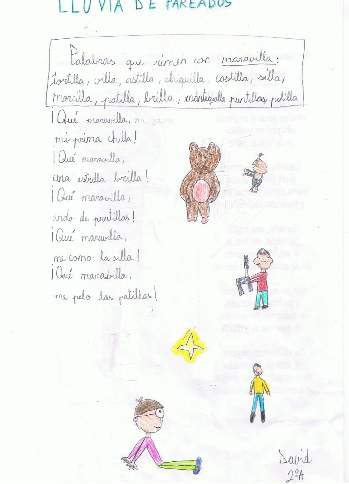 Poemas inventados por niños primaria - Imagui