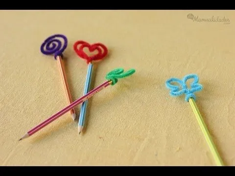 Cómo hacer Lápices decorados - YouTube