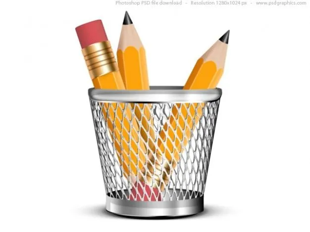 Lápices en un portalápices, PSD icono | Descargar PSD gratis Lápices en un portalápices, PSD icono | Descargar PSD gratis