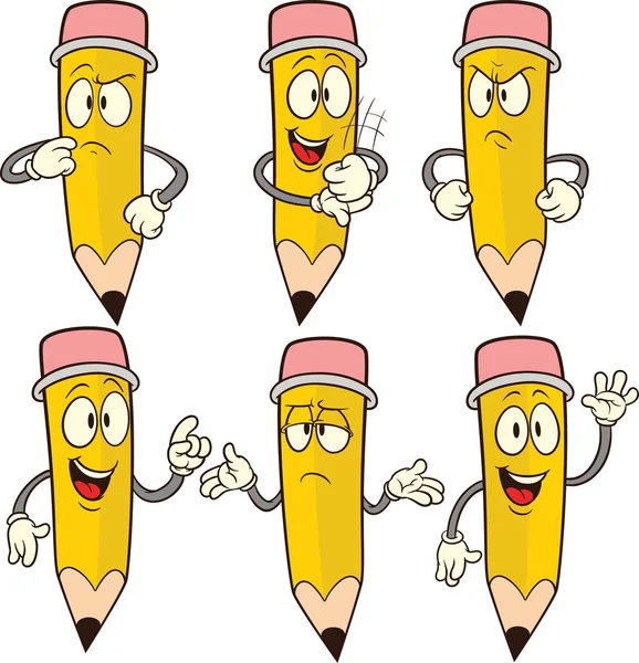 Lápiz de dibujo animado — Vector stock © memoangeles #15785829