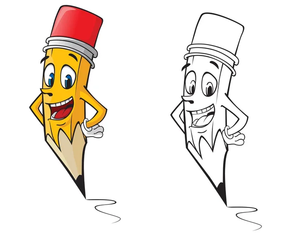 Lápiz de dibujo animado — Vector stock © Nihongo #5863840