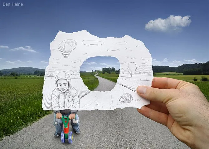 Lápiz vs Cámara por Ben Heine | FOTOBLOG X
