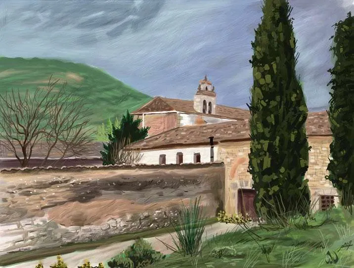 Dibujos de paisajes naturales a lapiz de color - Imagui