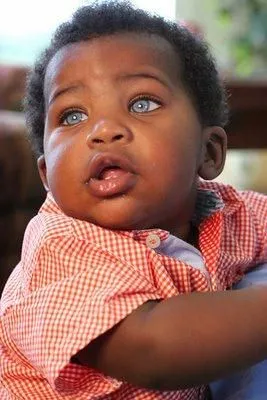 LAREN GALLOWAY: Black Baby With Blue Eyes