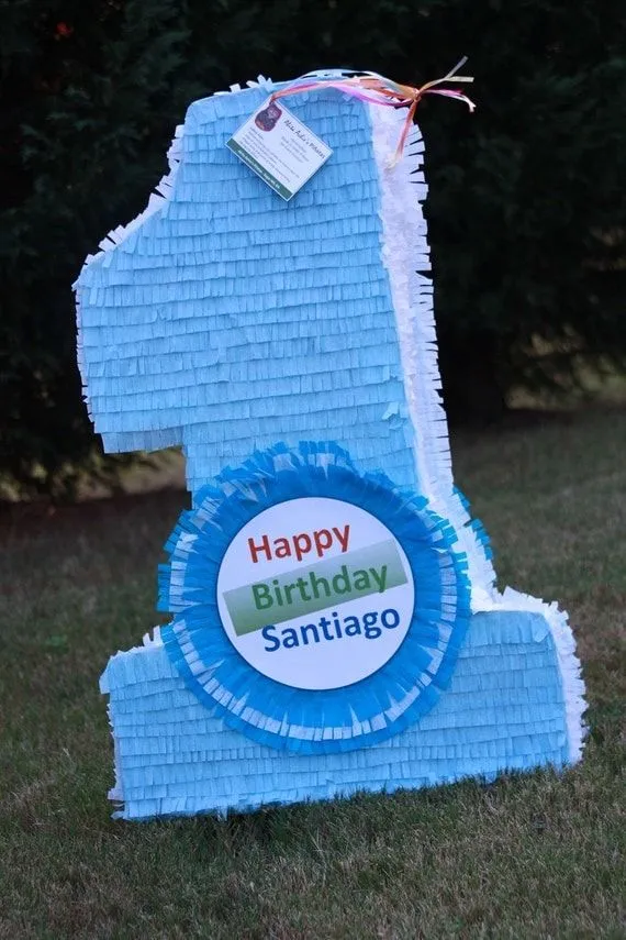 Large Customizable Number One Pinata. Solid Color by AbitaAchie Large Customizable Number One Pinata. Solid Color by AbitaAchie