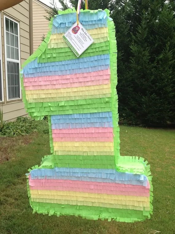 Large Number One Pinata. Número Uno. Custom Pinata by AbitaAchie Large Number One Pinata. Número Uno. Custom Pinata by AbitaAchie
