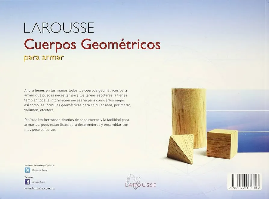 LAROUSSE Cuerpos Geometricos para armar, 21 cuerpos. : MARGARITA SORDO RUIZ: Amazon.com.mx: Libros LAROUSSE Cuerpos Geometricos para armar, 21 cuerpos. : MARGARITA SORDO RUIZ: Amazon.com.mx: Libros