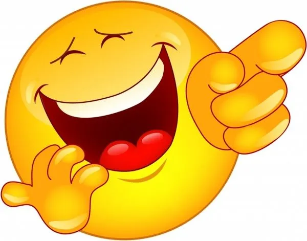 Laughing and pointing emoticon Free vector in Adobe Illustrator ai ...