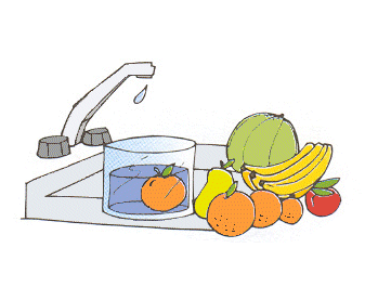 Niño lavando frutas - Imagui