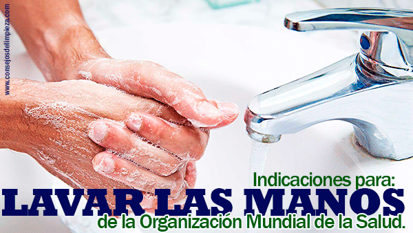 LAVAR LAS MANOS: RECOMENDACIONES DE LA OMS (Organización Mundial ...