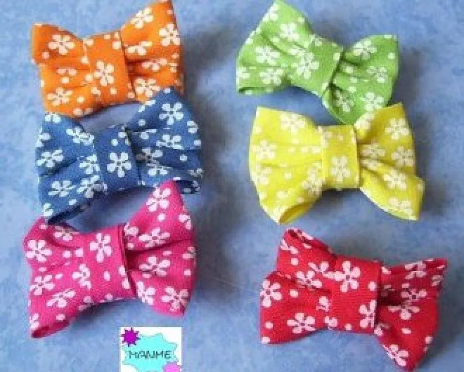como hacer lazos de tela | Aprender manualidades es facilisimo.