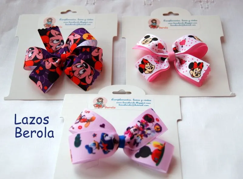Lazos Berola: lazos comic - dibujos - estampados infantiles Lazos Berola: lazos comic - dibujos - estampados infantiles