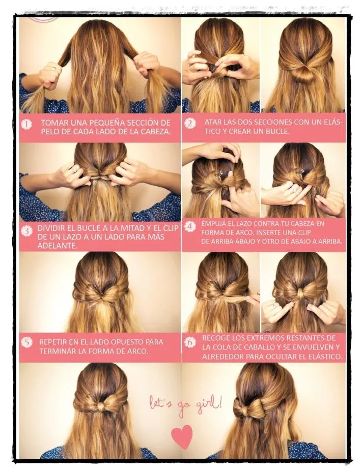Moño en el cabello paso a paso - Imagui