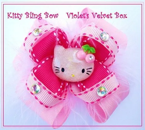 Cómo hacer lazos para el pelo de Hello Kitty paso a paso