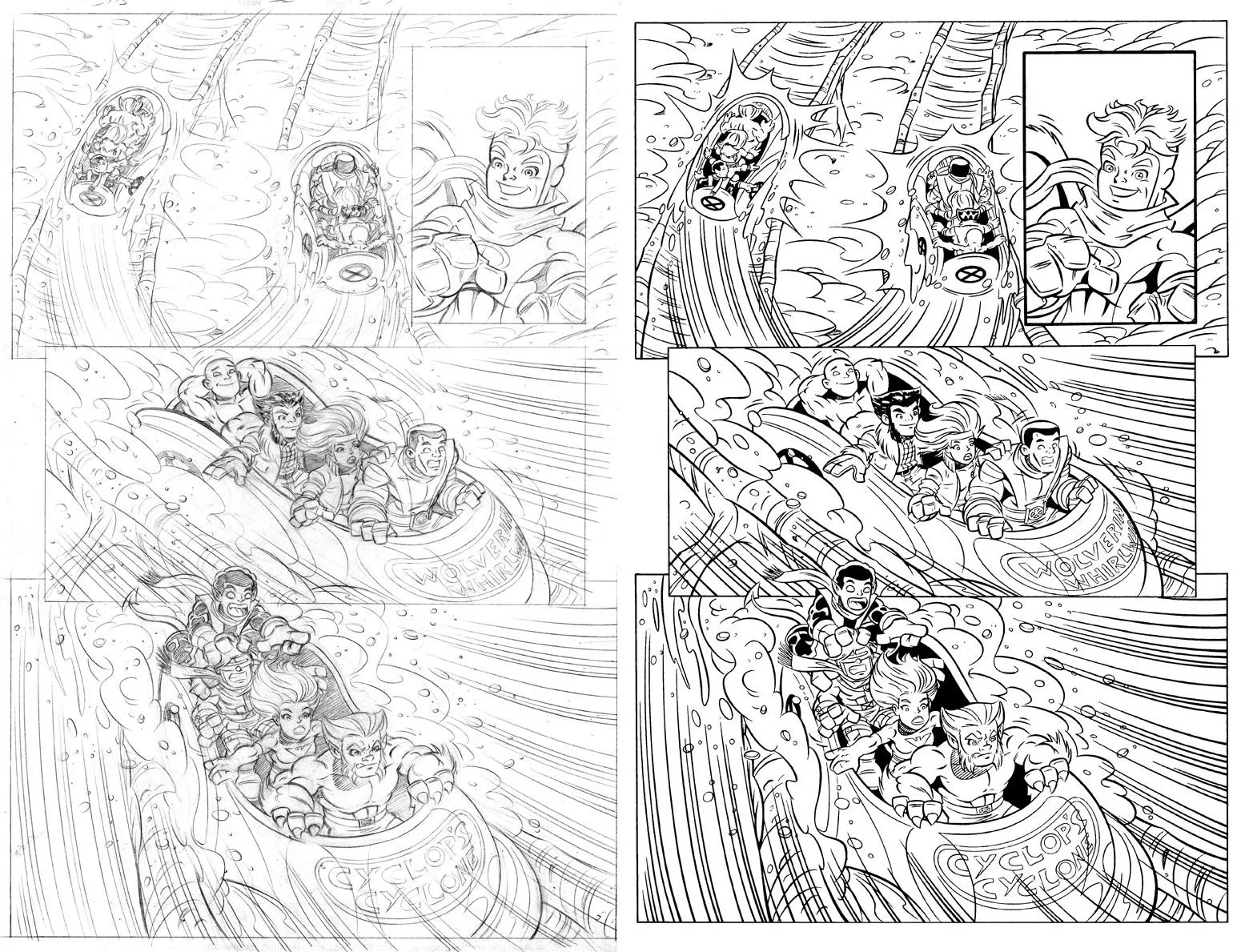 LEANDRO CORRAL: Super Hero Squad ink-book 12 LEANDRO CORRAL: Super Hero Squad ink-book 12