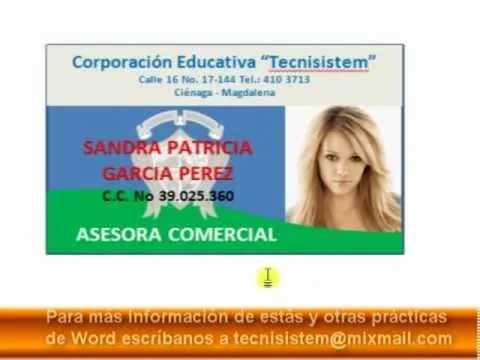 LECCION 13 - CREAR CARNET CORPORATIVO EN WORD - YouTube LECCION 13 - CREAR CARNET CORPORATIVO EN WORD - YouTube