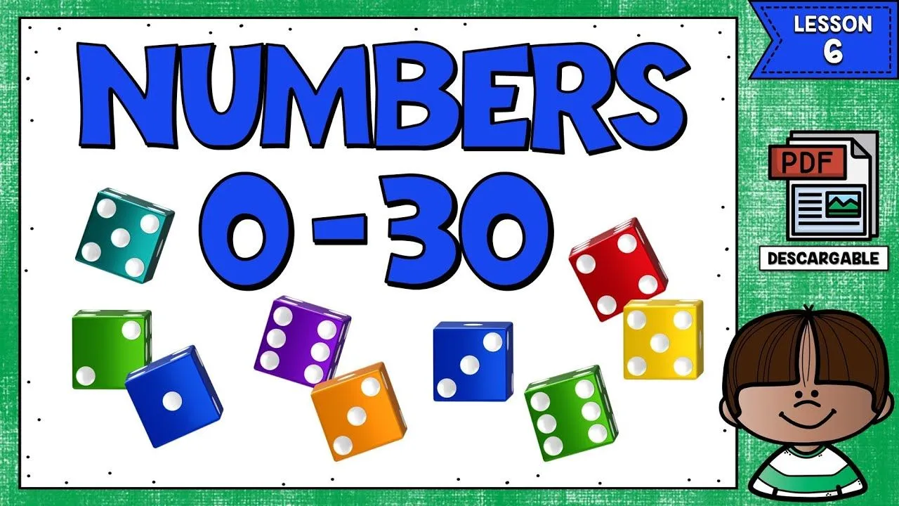 LECCIÓN 6: LOS NÚMEROS EN INGLÉS DEL 0 AL 30 - NUMBERS IN ENGLISH - YouTube LECCIÓN 6: LOS NÚMEROS EN INGLÉS DEL 0 AL 30 - NUMBERS IN ENGLISH - YouTube