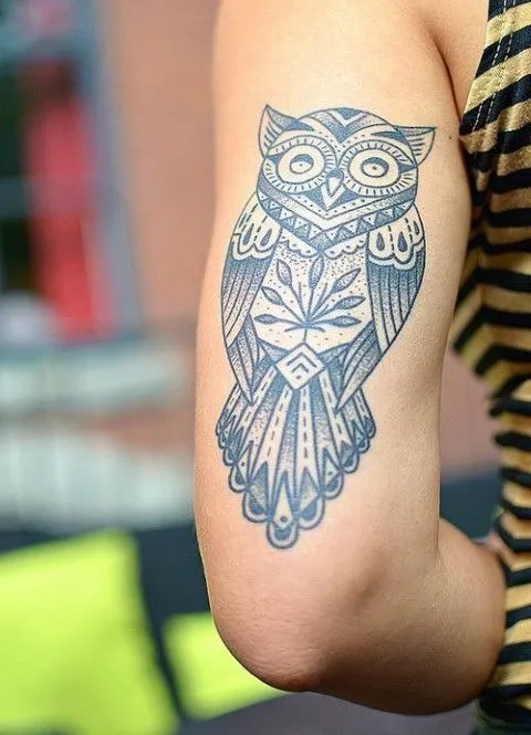 lechuza - Tatuajes para Mujeres