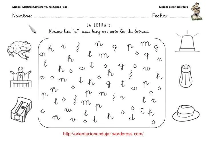 Lectoescritura letra ss
