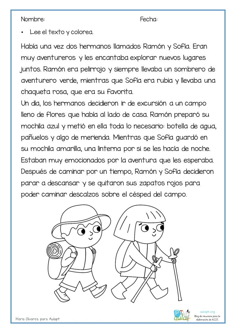 Lecturas comprensivas para colorear - Aula PT Lecturas comprensivas para colorear - Aula PT