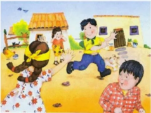 Lecturas para pequeños, niños y niñas.: La gallinita ciega