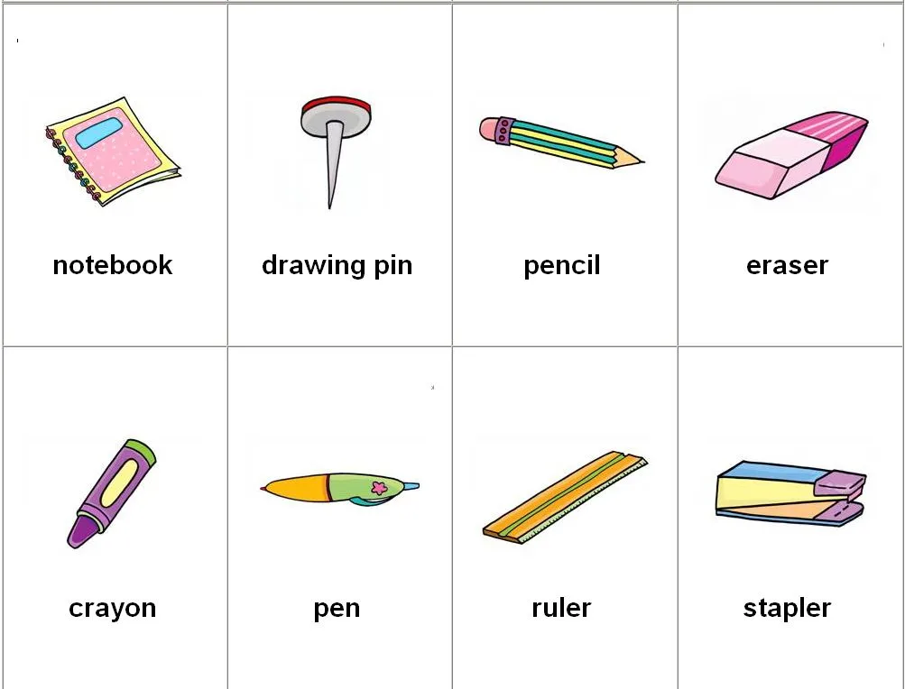 Leer y Aprender Juntos: Utiles escolares en ingles Leer y Aprender Juntos: Utiles escolares en ingles