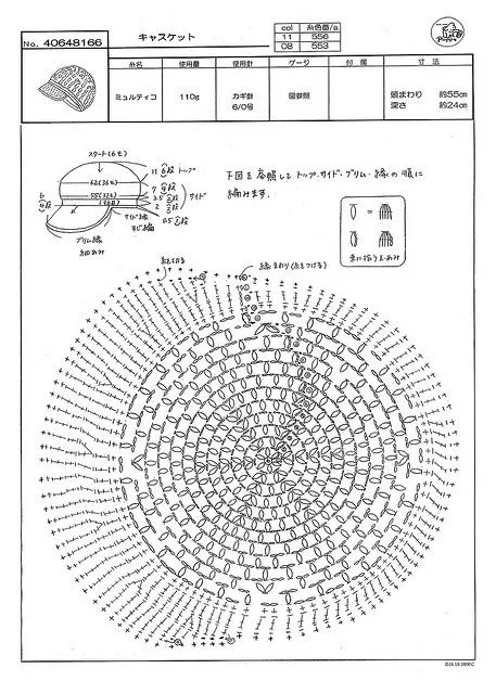 El legado de Anita: Gorro a crochet con visera.