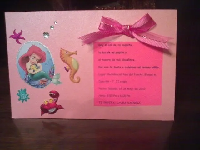 LEIC: Invitacion de cumpleaños para 1 añito LEIC: Invitacion de cumpleaños para 1 añito