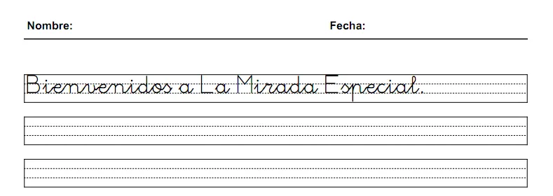 Lengua de 2º: GENERADOR DE CALIGRAFÍAS