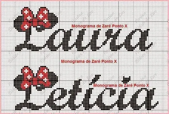 leninha patch: Graficos da Minnie em ponto cruz leninha patch: Graficos da Minnie em ponto cruz