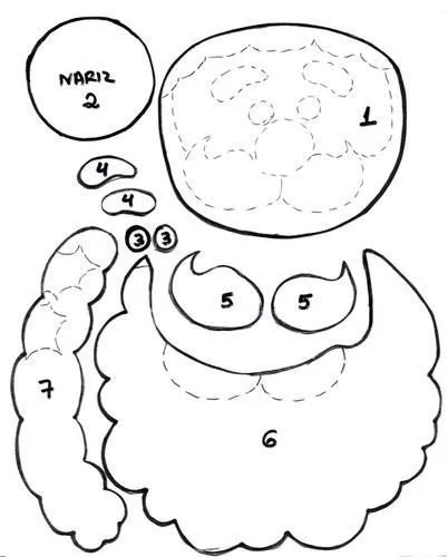 SANTA CLAUS EN FIELTRO Y LENTEJUELA | Proyectos que intentar ... SANTA CLAUS EN FIELTRO Y LENTEJUELA | Proyectos que intentar ...