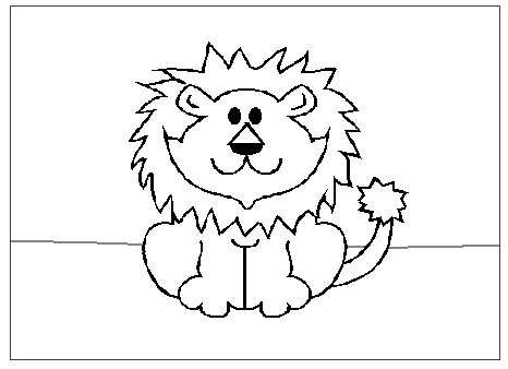Leon dibujo animado para colorear - Imagui