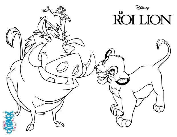 Dibujos para colorear REY LEON, LAS HIENAS para imprimir Dibujos para colorear REY LEON, LAS HIENAS para imprimir