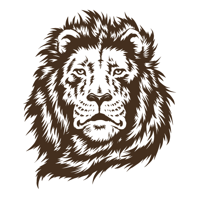 león silueta del coche Colouring Pages