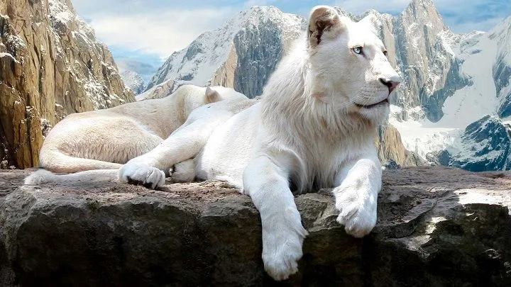 Leones blancos