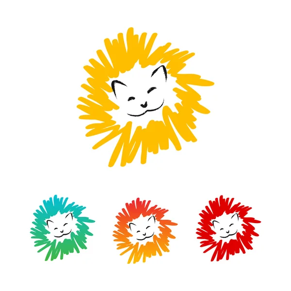 Leones coloridos — Vector stock © Coline #39560375 Leones coloridos — Vector stock © Coline #39560375