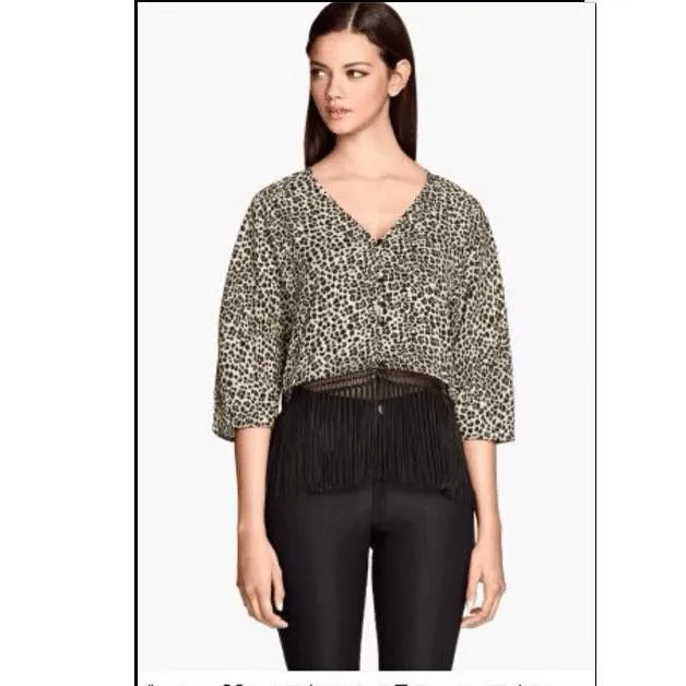 Leopardo de impresión de camisetas dama elegante casual tops ...