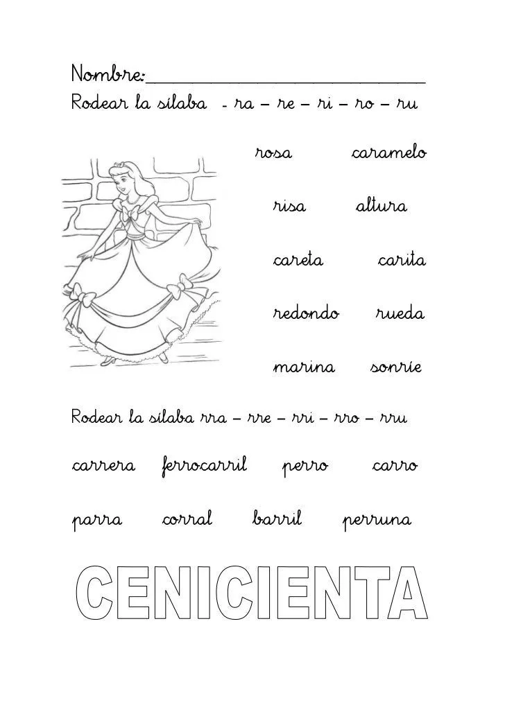 Trabajar con la letra r