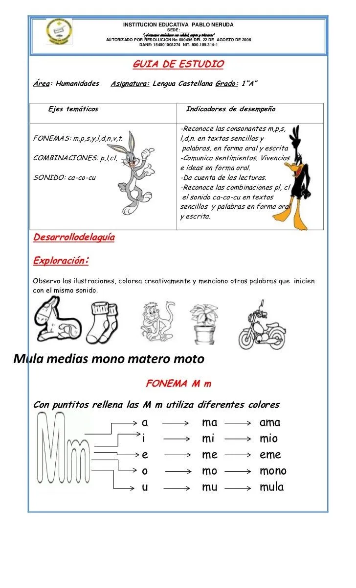 2. letra m